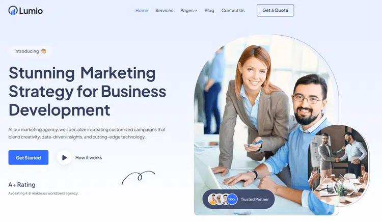 Lumio - Marketing Website Template
