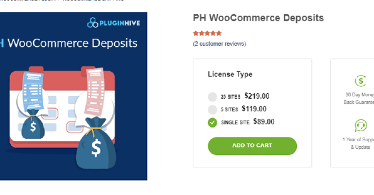 PH WooCommerce Deposits