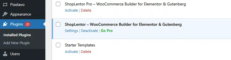 Navigate to the Plugin Section