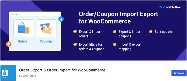 Order Export & Order Import for WooCommerce
