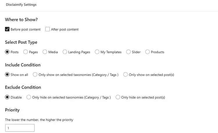 Configure the Plugin Settings