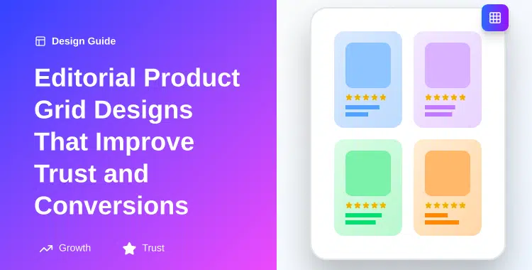 Editorial Product Grid Designs