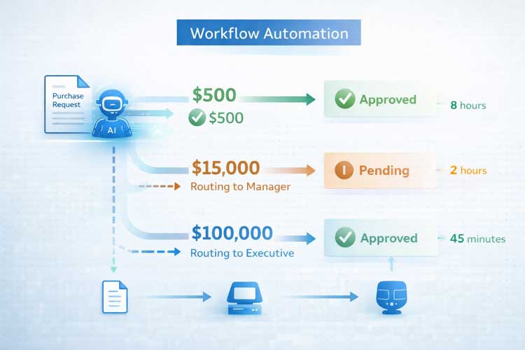 Automating purchase request workflows