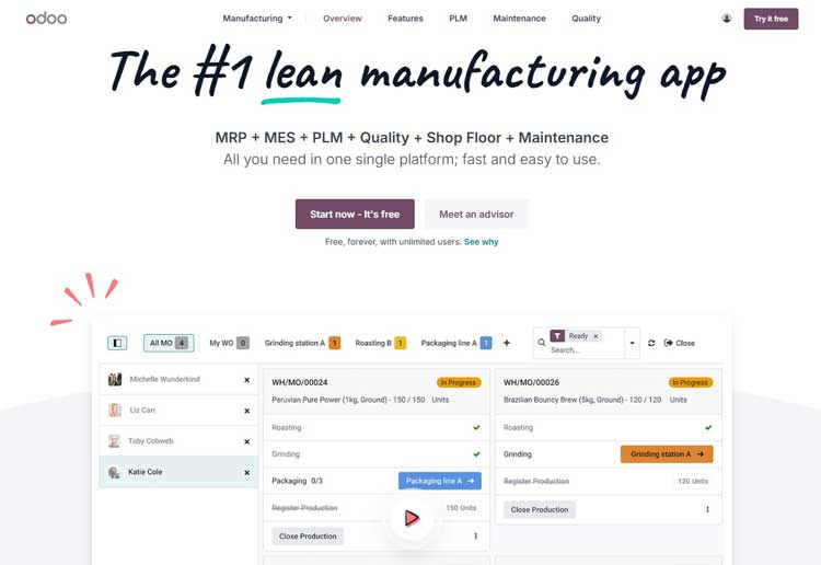 Odoo Manufacturing MRP Module