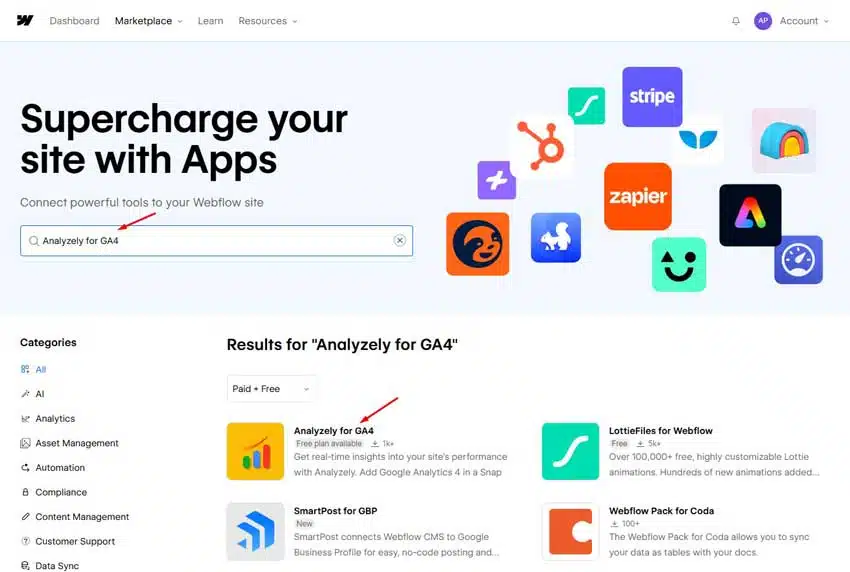 Search for Analyzely