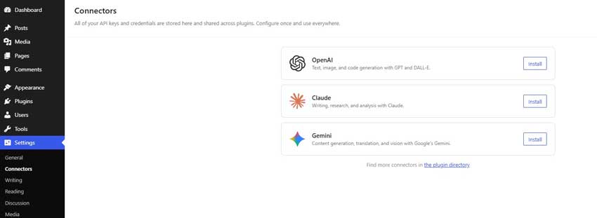 WordPress 7.0 Beta2 Connector