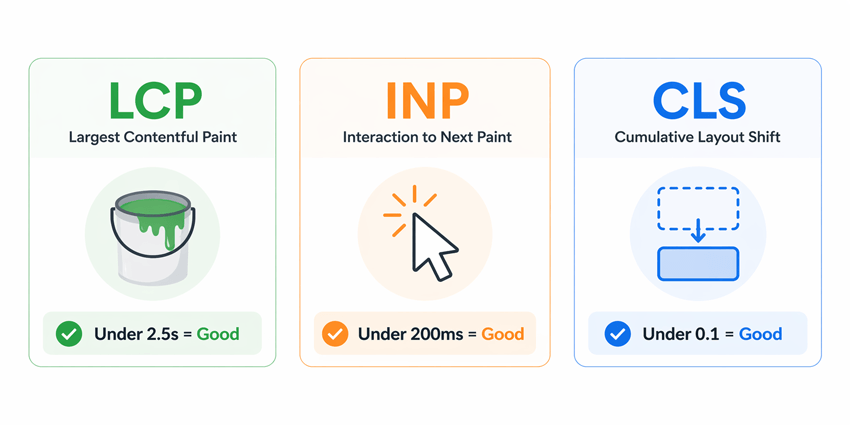 Metrics of Core Web Vital