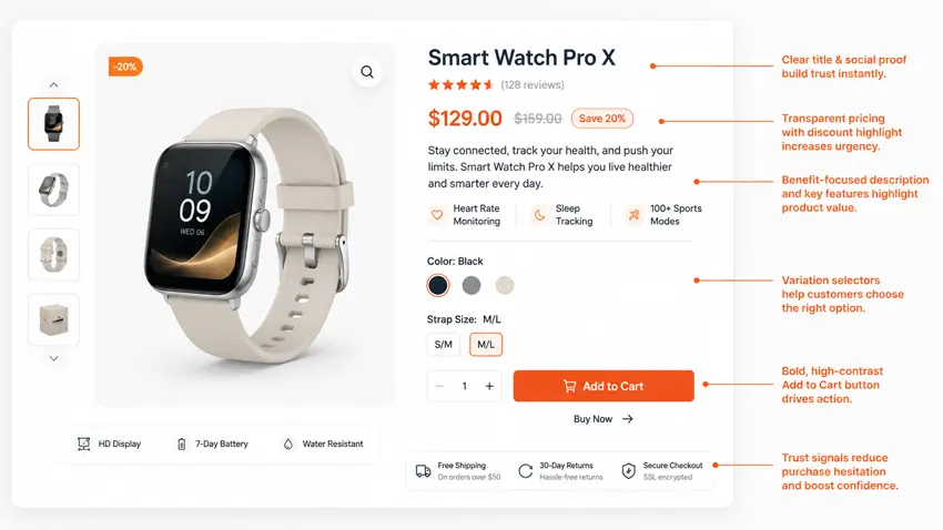 Product Page Layout