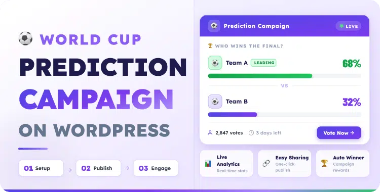 How to Run a World Cup Prediction Campaign on WordPress(Step-by-Step Guide)