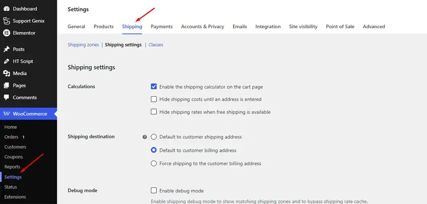 Shipping Methods by Location 