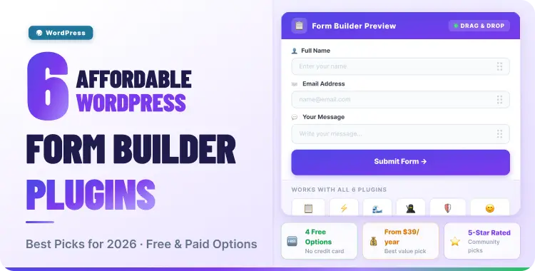 6 Affordable WordPress Form Builder Plugins in 2026