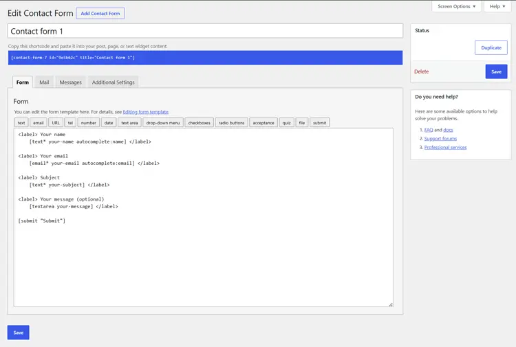 Contact Form 7