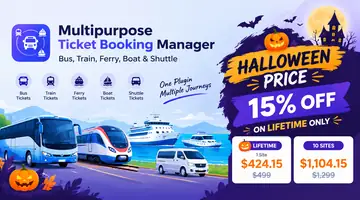 Multipurpose Ticket Booking Manager: Bus, Train, Ferry, Boat & Shuttle