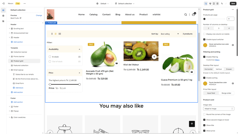 Customize the Collection Page