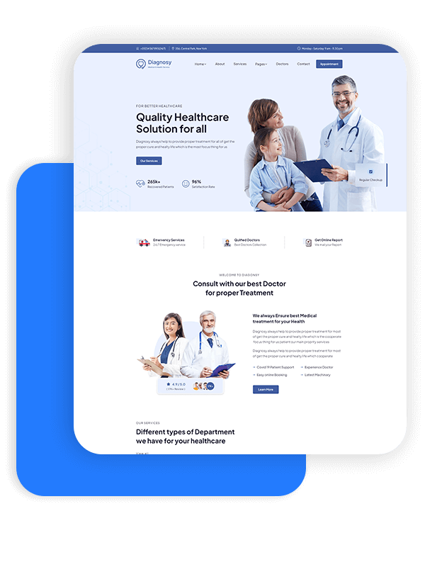Diagonsy - Doctor Website Template