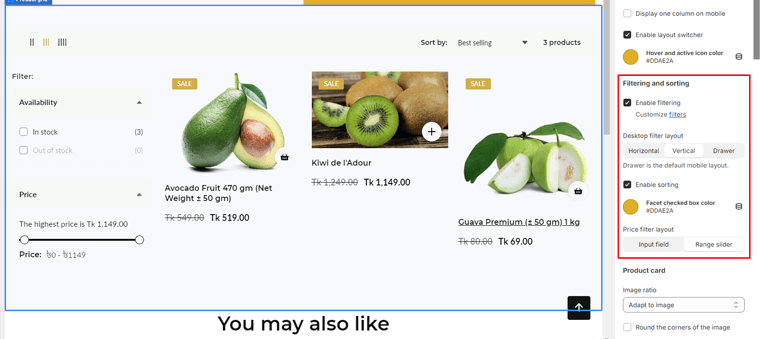 Enable the Filtering Option