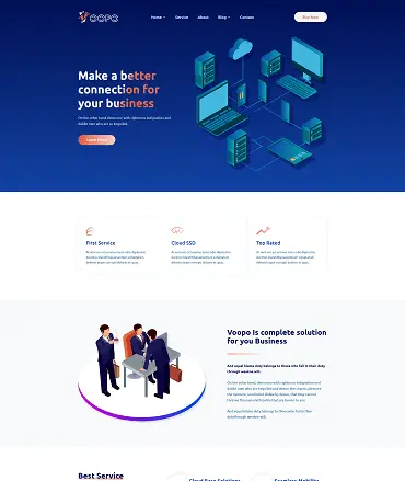 Voopo VOIP Service React Template