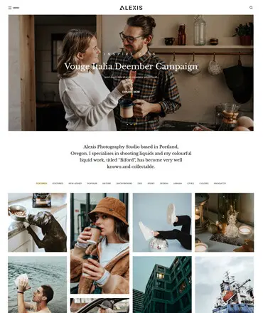 Alexis – Photography React JS Template