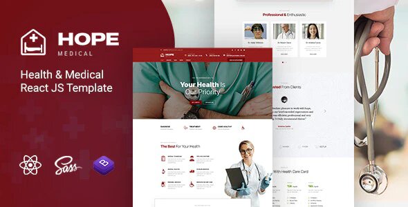 Hope - Health & Medical React JS Template