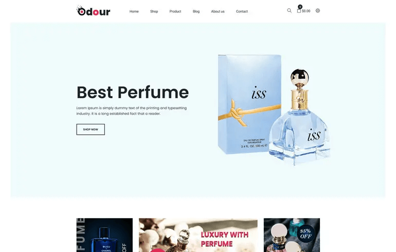 Odour - Perfume Store Shopify Theme