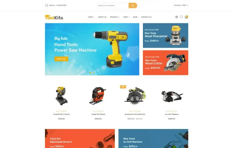 ToolKits - Shopify Theme For Tools, Equipment Store