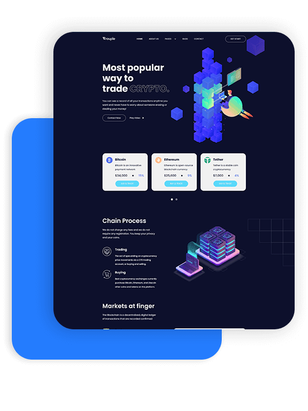 Crypto Website Template for Webflow  CMS