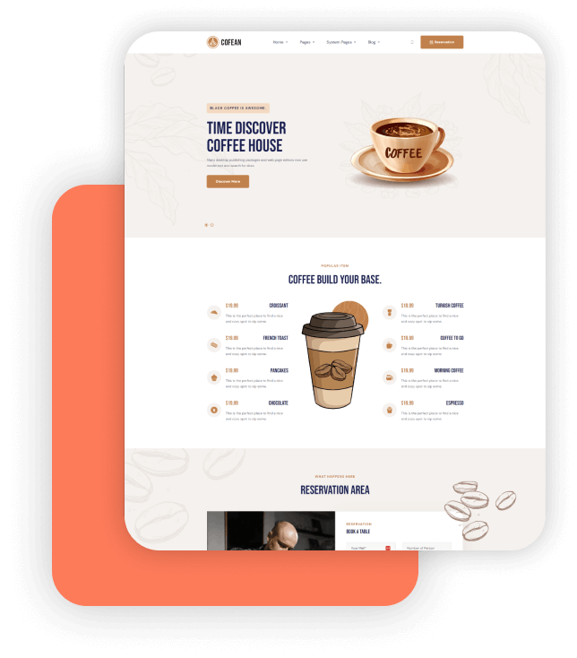 Cofean Pro - Food & Beverage Theme For HubSpot