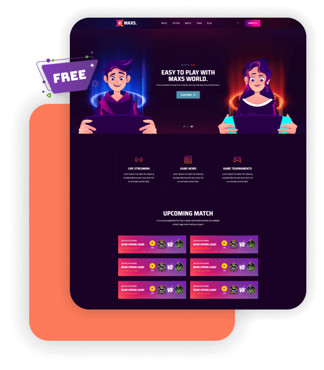 Maxs - Gaming Theme for HubSpot 