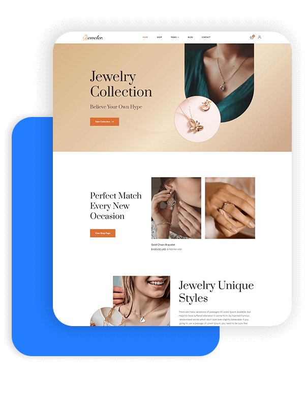 Deweler Jewelry Website Template