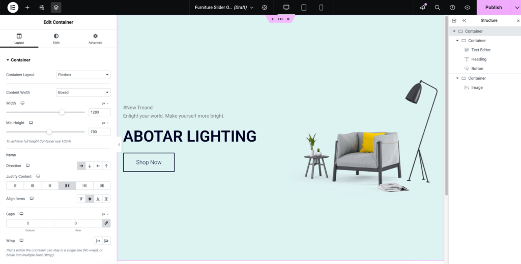 Elementor Slider Template