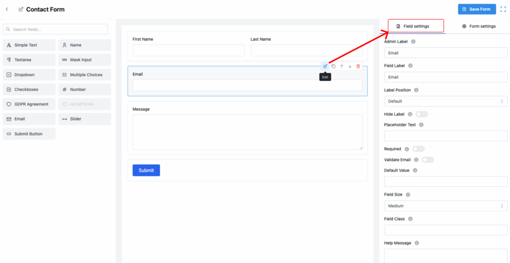 Create a Form with HT Contact Form