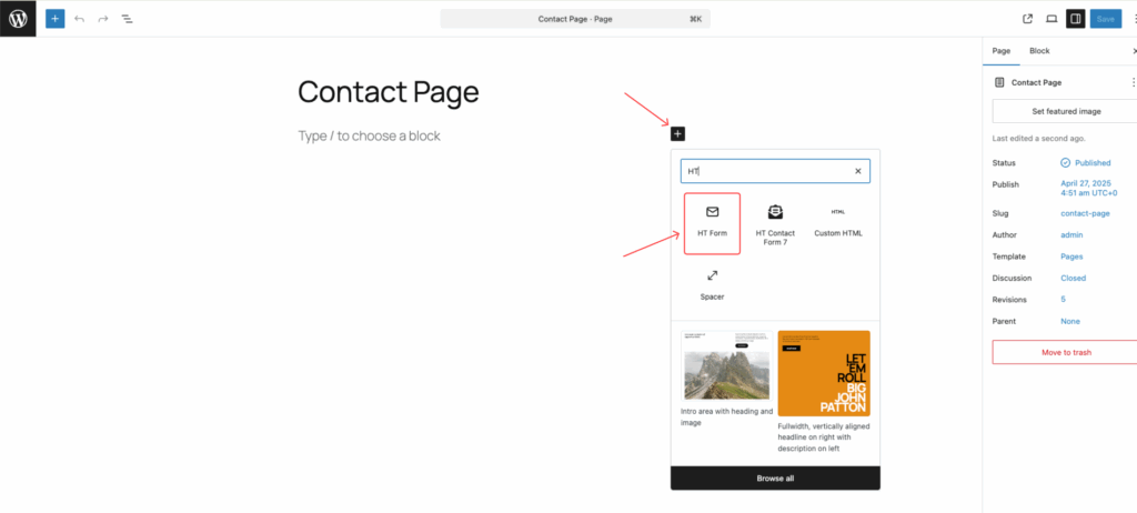 Embed Your Forms Directly in Gutenberg