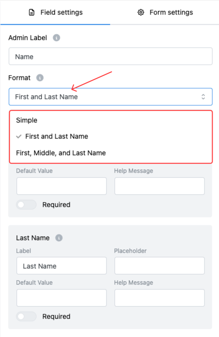 Name Input Field