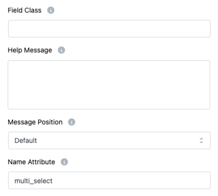 Multiple Choices Field