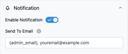 Setting up Admin Email Notifications