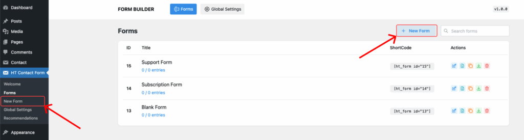 Create a Contact Form