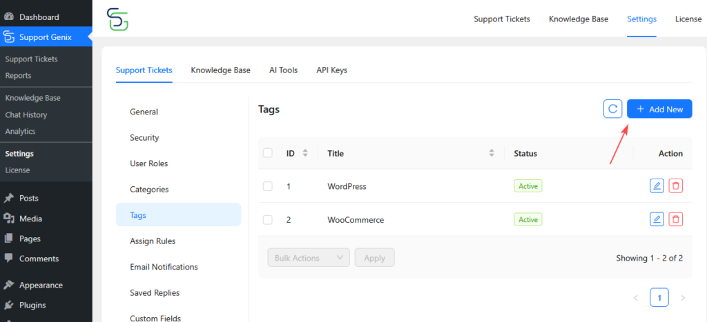Create Categories and Tags