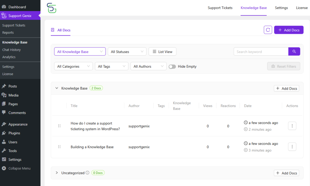 Building a Knowledge Base